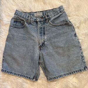 Vintage Arizona Jean Co Boys 7 Light Wash Denim Shorts Made in USA 90s Cotton